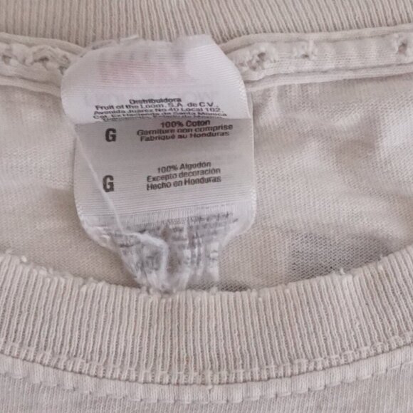 VTG Y2K Fruit Of The Loom Stock Car 400 Mile  Race Irish Hills White T-Shirt L - Picture 8 of 13